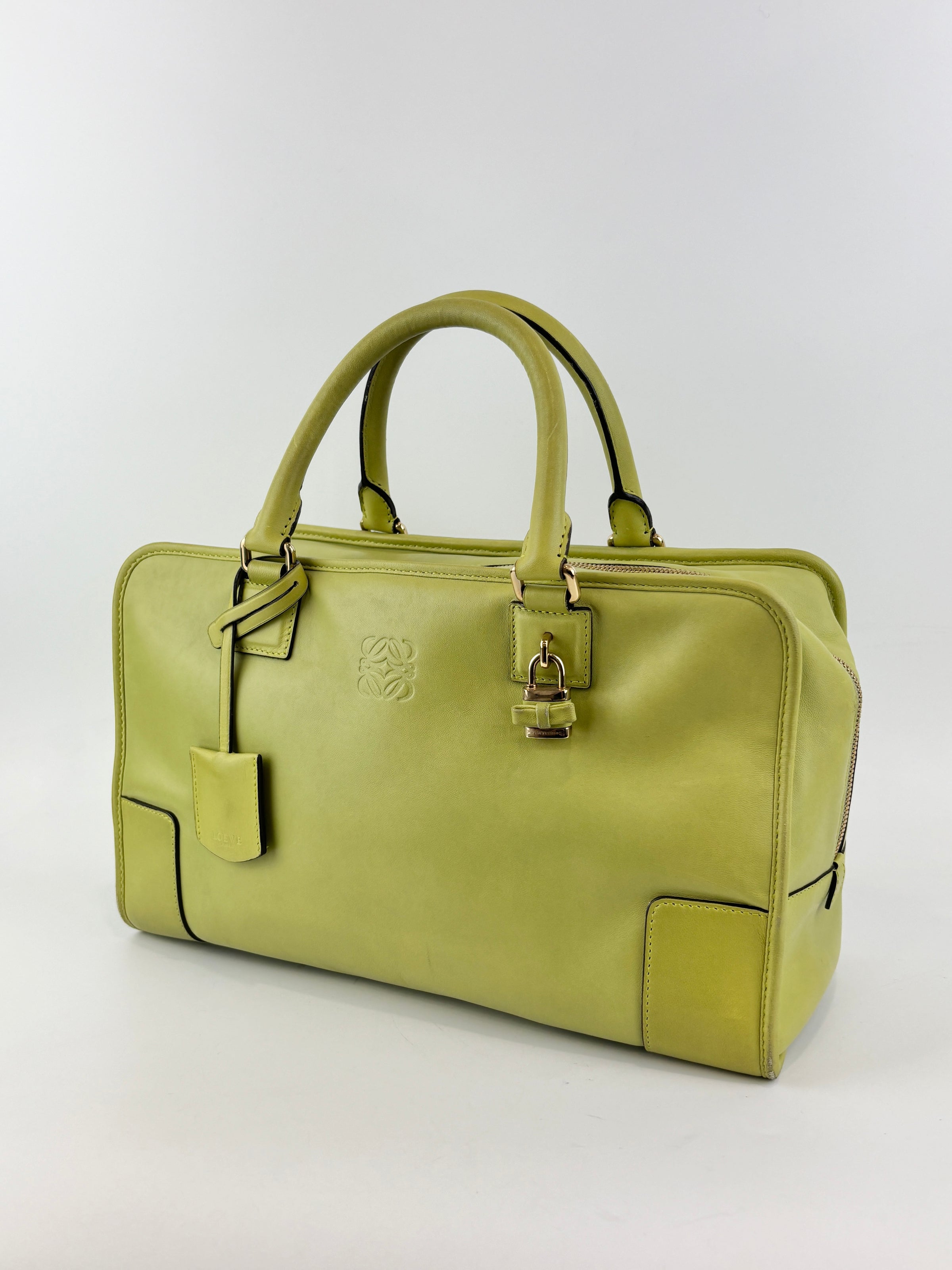 Amazona 36 in Olive Green Lambskin Leather
