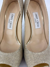 Luna Gold Glitter Platform Pumps Size 39