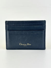 Navy Blue Oblique 30 Montaigne Freesia Card Holder