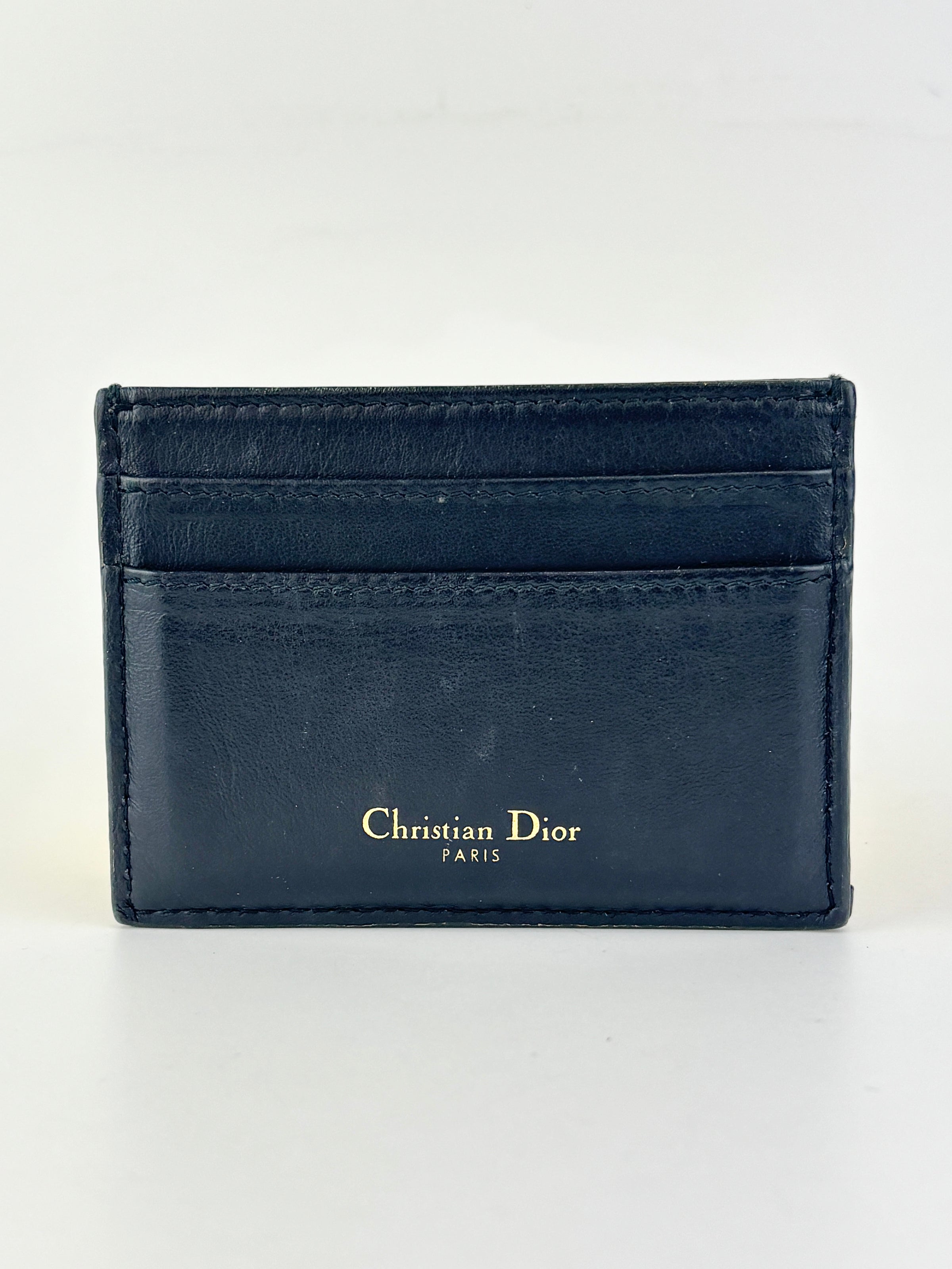 Navy Blue Oblique 30 Montaigne Freesia Card Holder
