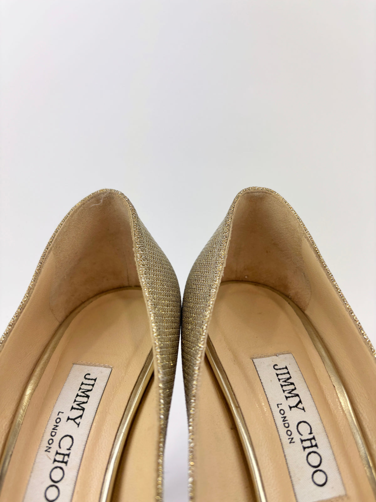 Luna Gold Glitter Platform Pumps Size 39