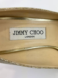 Luna Gold Glitter Platform Pumps Size 39