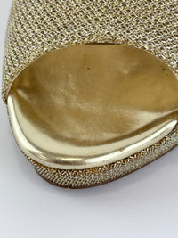 Luna Gold Glitter Platform Pumps Size 39