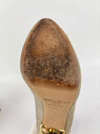 Luna Gold Glitter Platform Pumps Size 39