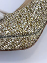 Luna Gold Glitter Platform Pumps Size 39