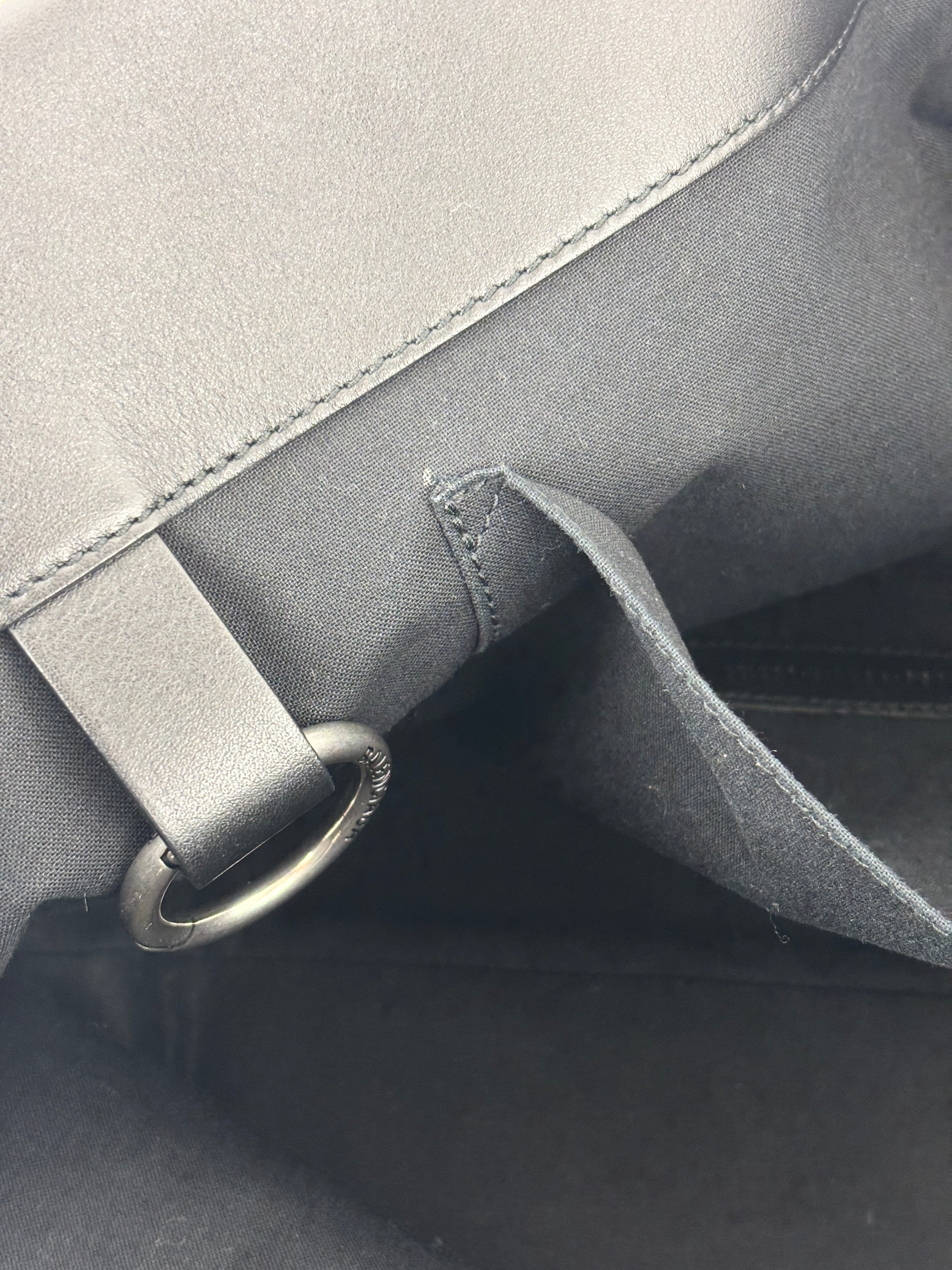 Cities Paris Jumbo Small Tote Bag In Beige Canvas With Black Leather Trim