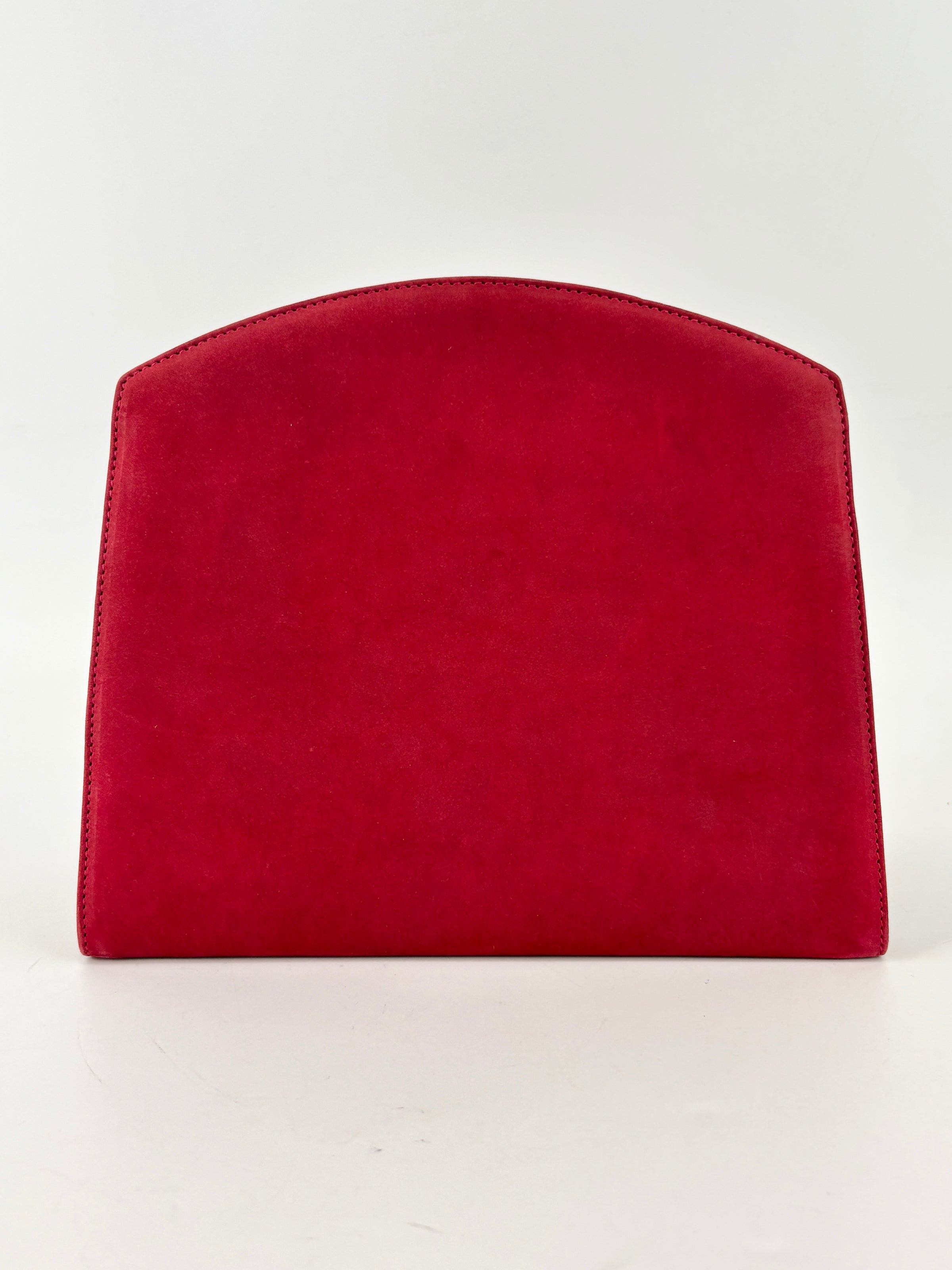 AD21 3045 Vintage Suede Clutch with Chain