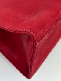 AD21 3045 Vintage Suede Clutch with Chain