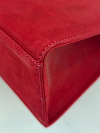 AD21 3045 Vintage Suede Clutch with Chain