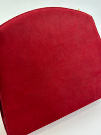 AD21 3045 Vintage Suede Clutch with Chain