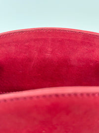 AD21 3045 Vintage Suede Clutch with Chain