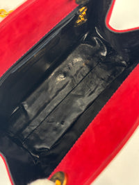 AD21 3045 Vintage Suede Clutch with Chain