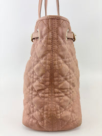 Medium Panarea Coated Canvas Cannage Tote Rosato