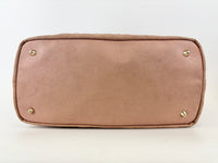 Medium Panarea Coated Canvas Cannage Tote Rosato