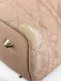 Medium Panarea Coated Canvas Cannage Tote Rosato