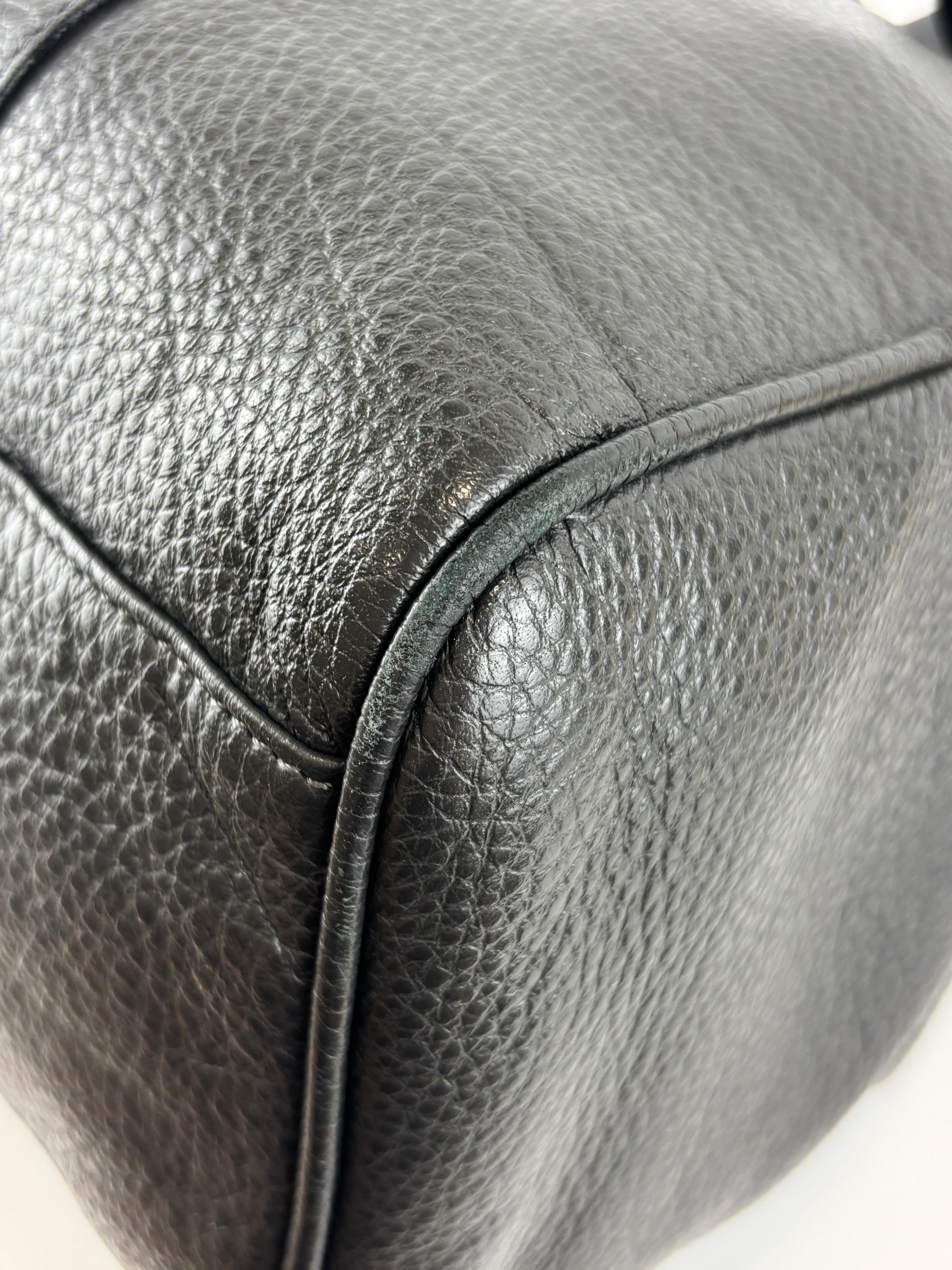 Bayswater Heavy Grain Leather Tote Bag Black