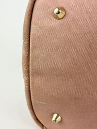 Medium Panarea Coated Canvas Cannage Tote Rosato