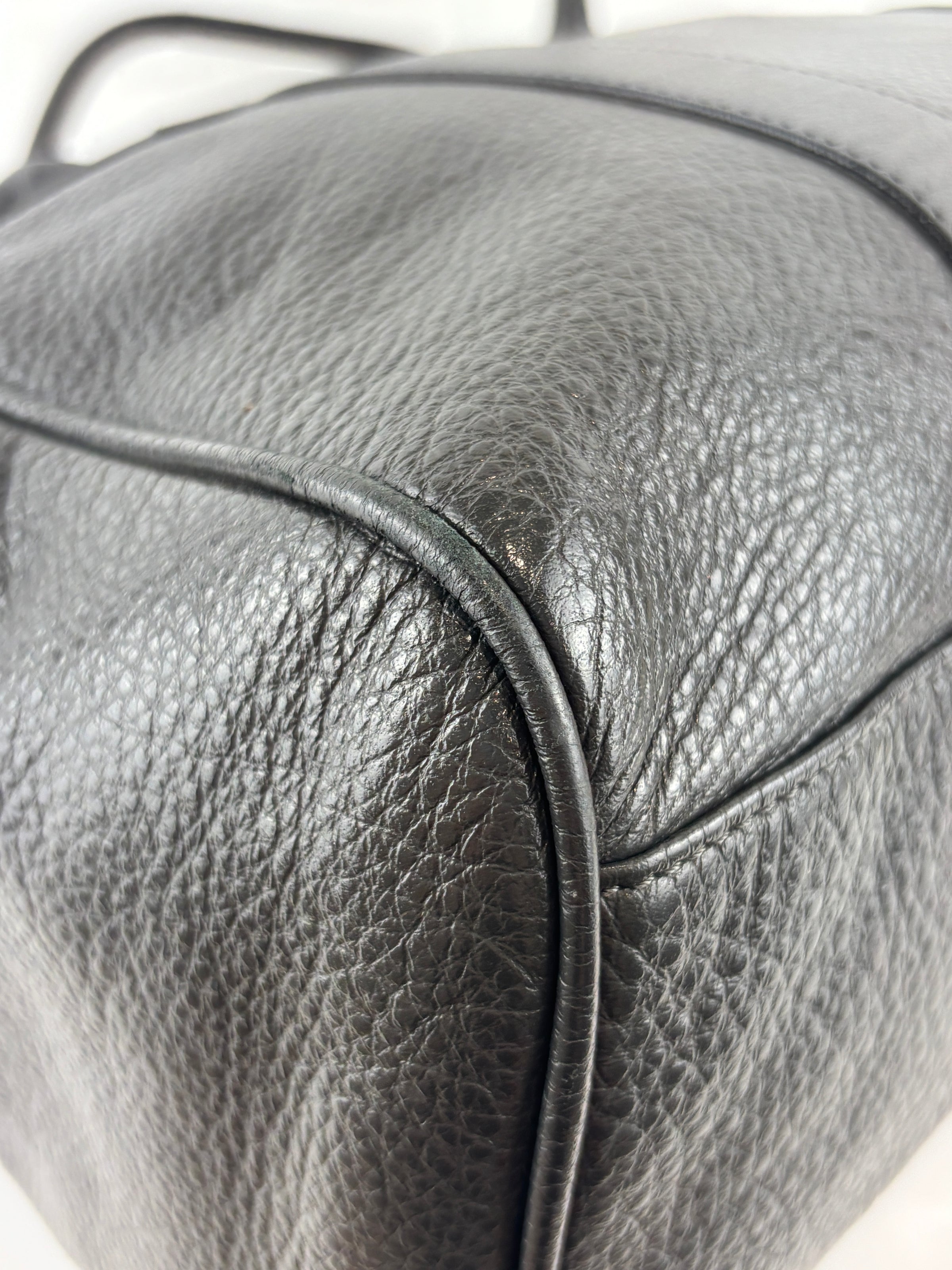 Bayswater Heavy Grain Leather Tote Bag Black