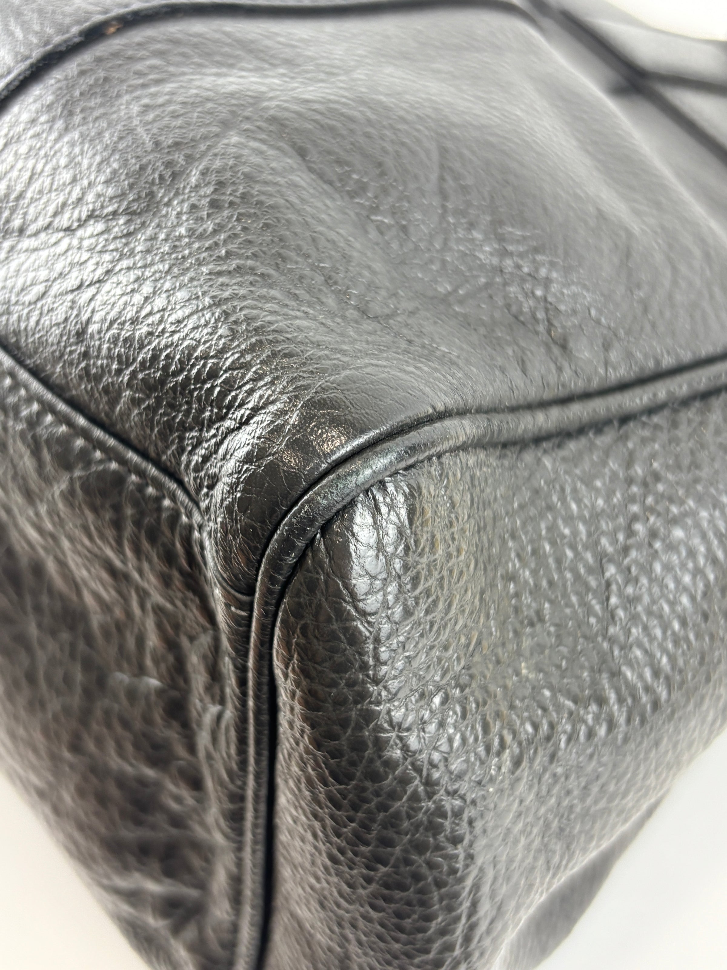 Bayswater Heavy Grain Leather Tote Bag Black