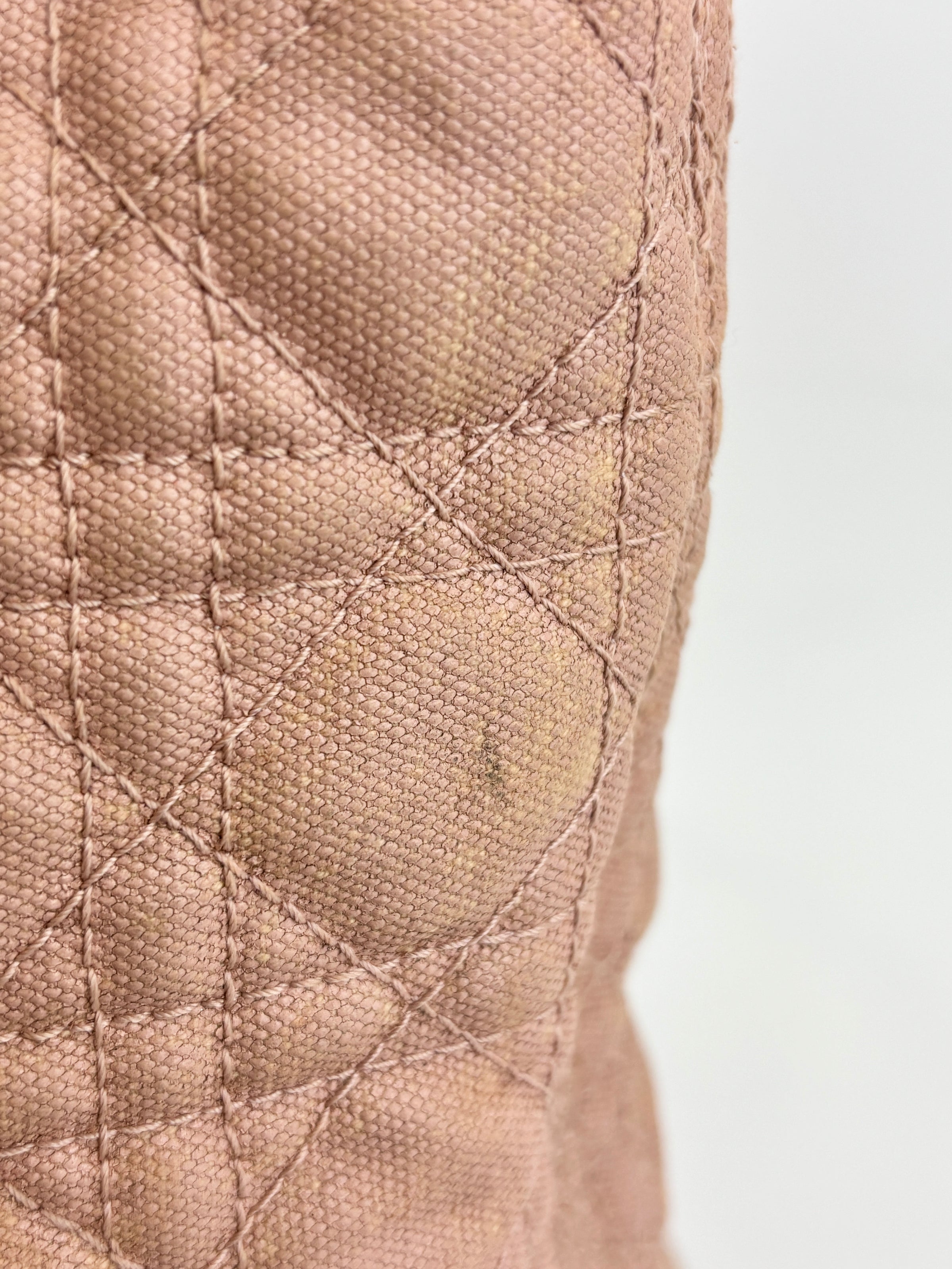 Medium Panarea Coated Canvas Cannage Tote Rosato