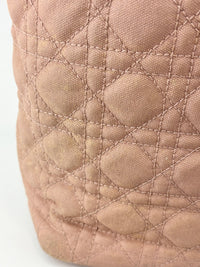 Medium Panarea Coated Canvas Cannage Tote Rosato