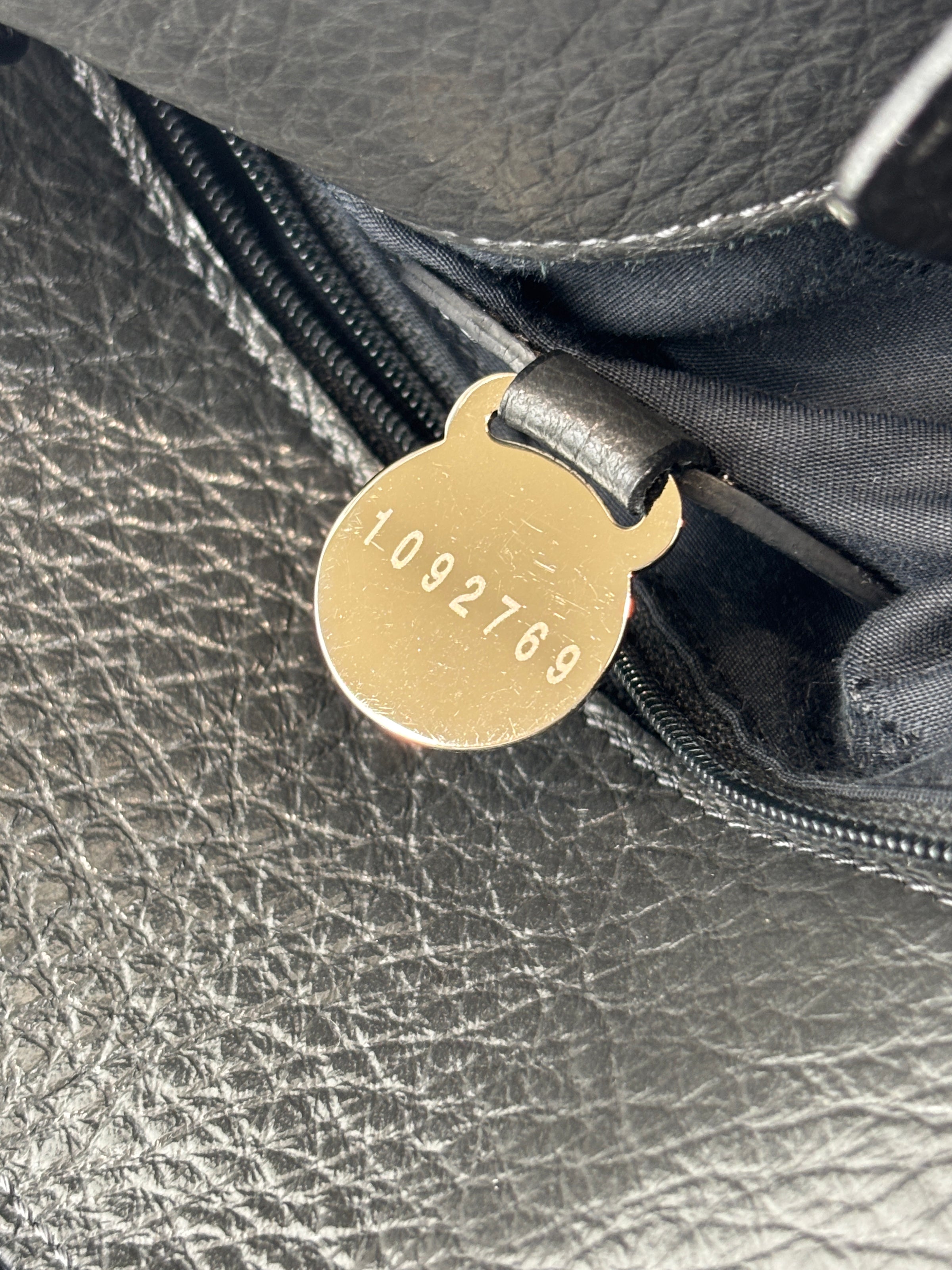 Bayswater Heavy Grain Leather Tote Bag Black