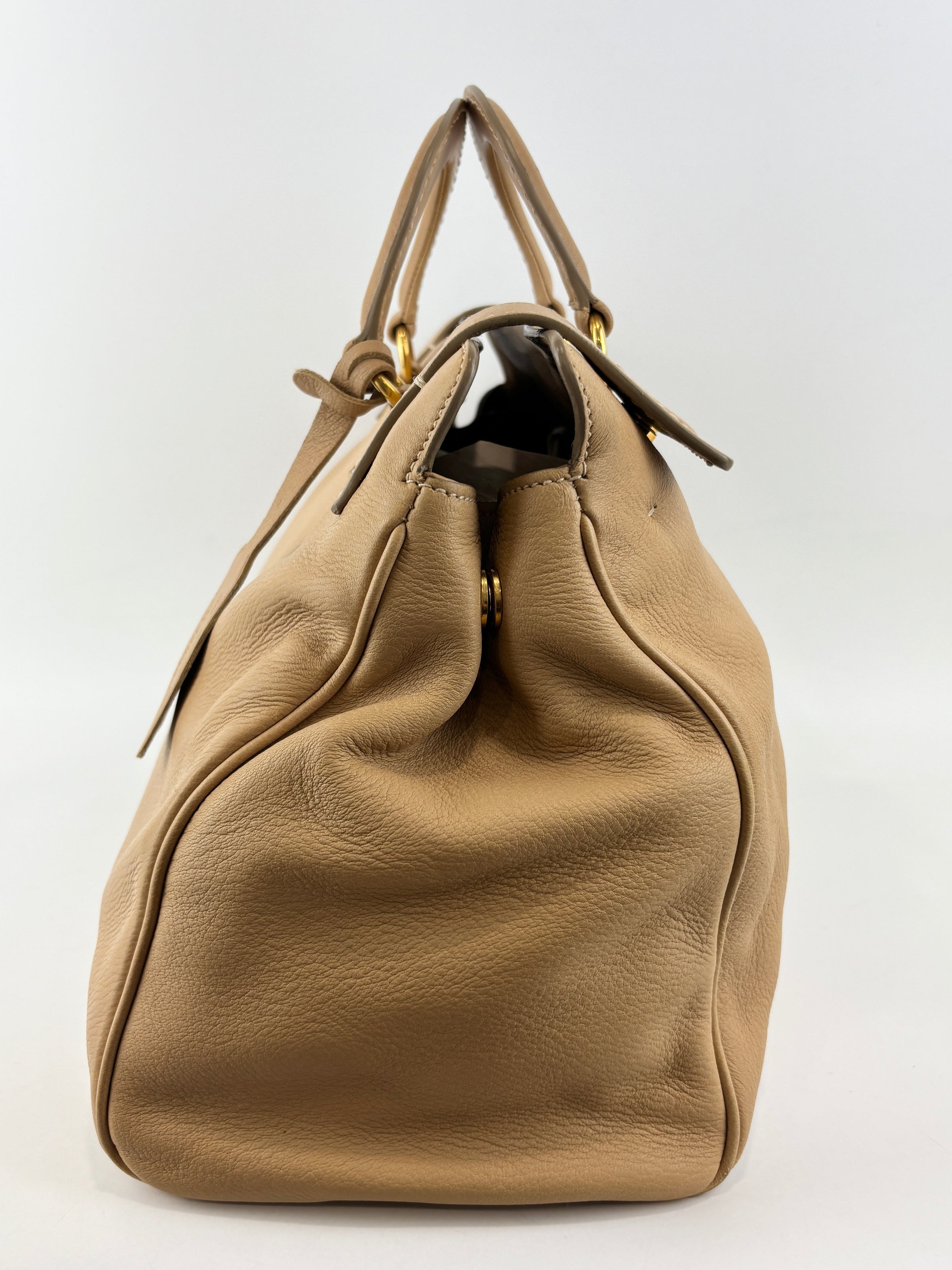 BN2060 Cervo Shopping Tote in Sabbia (Deerskin)