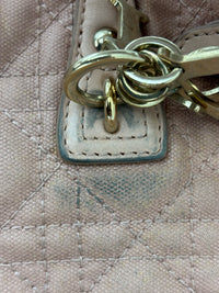 Medium Panarea Coated Canvas Cannage Tote Rosato
