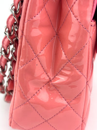 Classic Medium Flap Patent Salmon Pink SHW