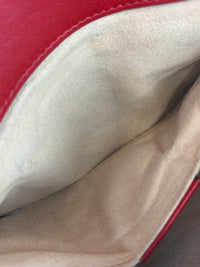 Small GG Marmont Matelasse Leather Crossbody Bag in Red