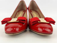 Erice 70 Lipstick Patent Calfskin Pumps Size 6D