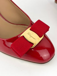 Erice 70 Lipstick Patent Calfskin Pumps Size 6D