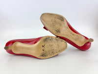 Erice 70 Lipstick Patent Calfskin Pumps Size 6D