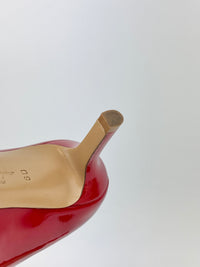 Erice 70 Lipstick Patent Calfskin Pumps Size 6D