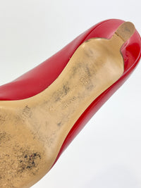 Erice 70 Lipstick Patent Calfskin Pumps Size 6D