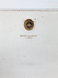 Kate Small in Grain de Poudre Embossed-Leather in White GHW