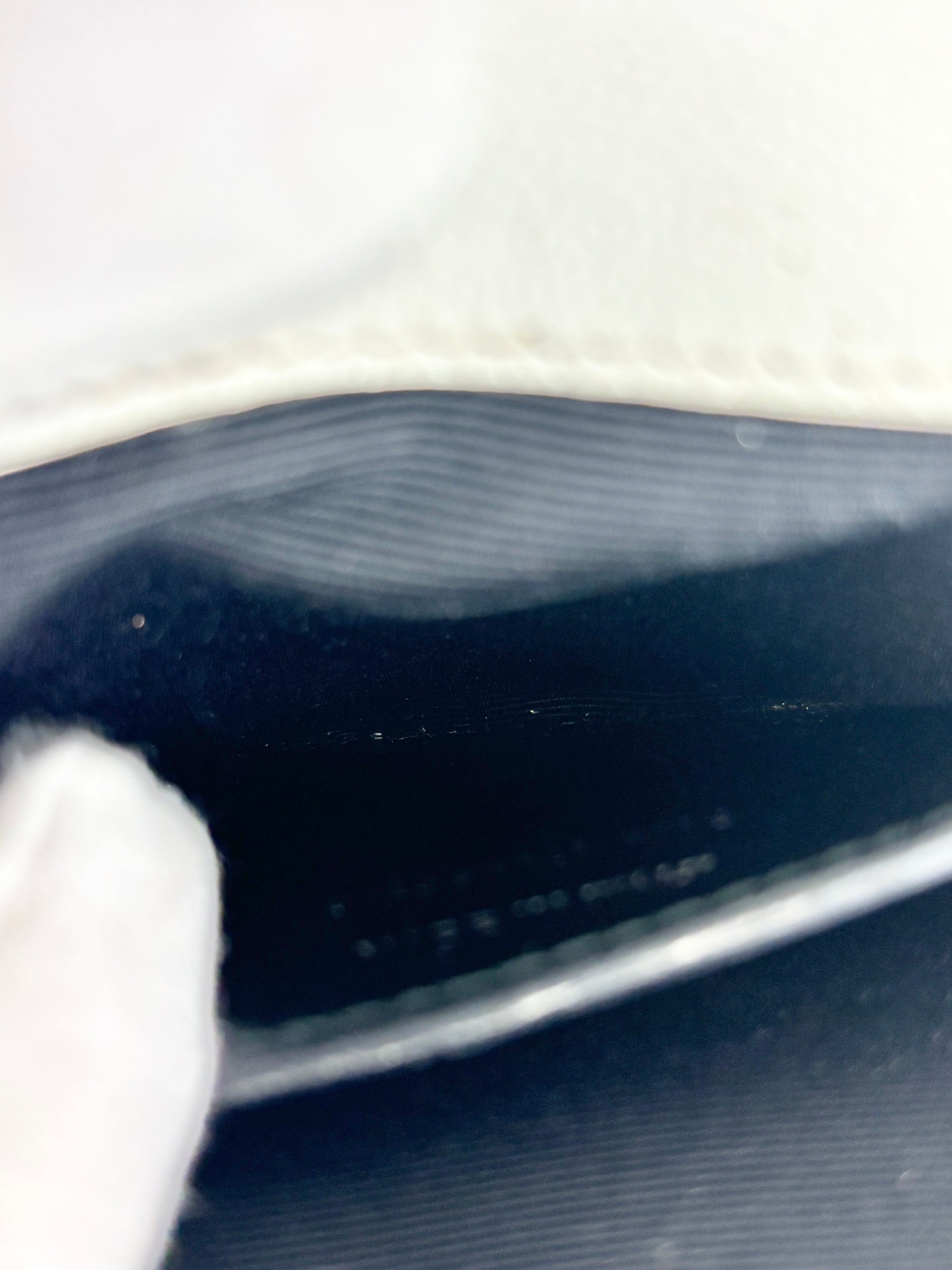 Kate Small in Grain de Poudre Embossed-Leather in White GHW