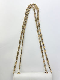 Kate Small in Grain de Poudre Embossed-Leather in White GHW