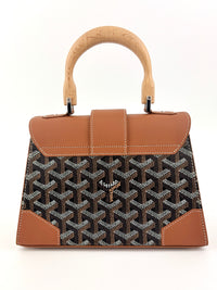 Saigon Structured Mini Bag in Black and Tan