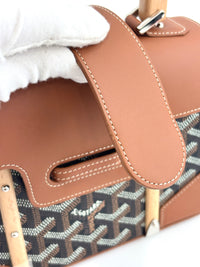 Saigon Structured Mini Bag in Black and Tan