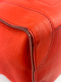 Mini Luggage Tote in Red Calfskin