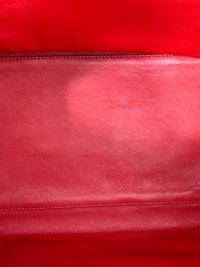 Mini Luggage Tote in Red Calfskin