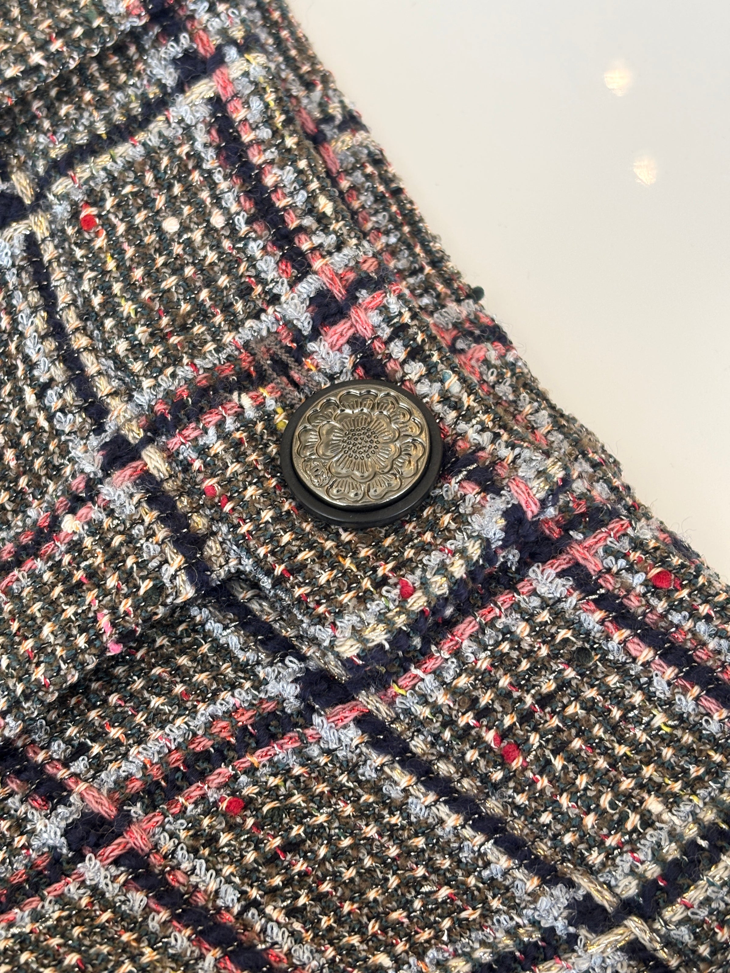 20C Tweed Bermudas Khaki/Grey/Red/Black (Resort 2020)