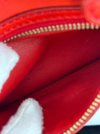 Mini Luggage Tote in Red Calfskin