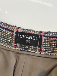 20C Tweed Bermudas Khaki/Grey/Red/Black (Resort 2020)