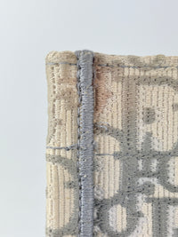 Medium Dior Book Tote Ecru and Gray Dior Oblique Embroidery
