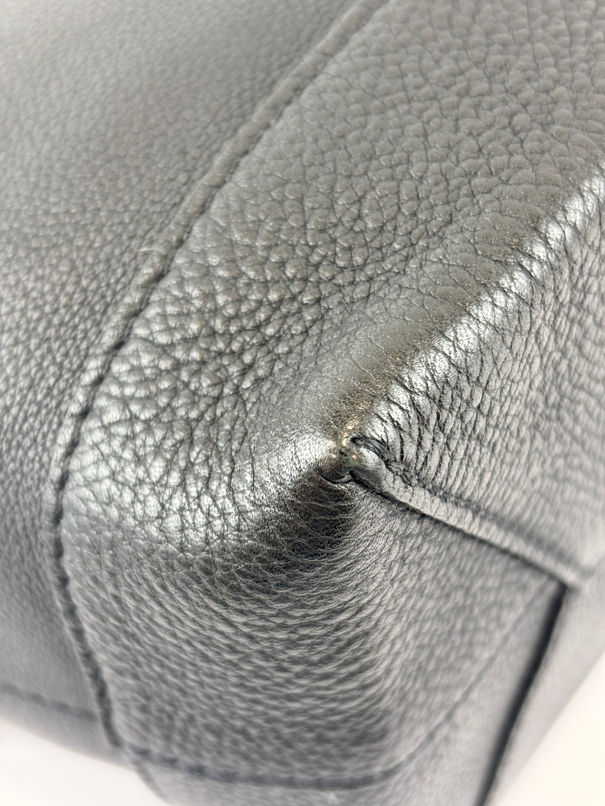 Black Calfskin Lockme Backpack