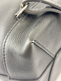 Black Calfskin Lockme Backpack