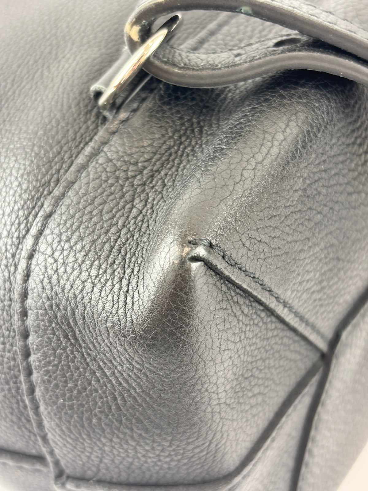Black Calfskin Lockme Backpack
