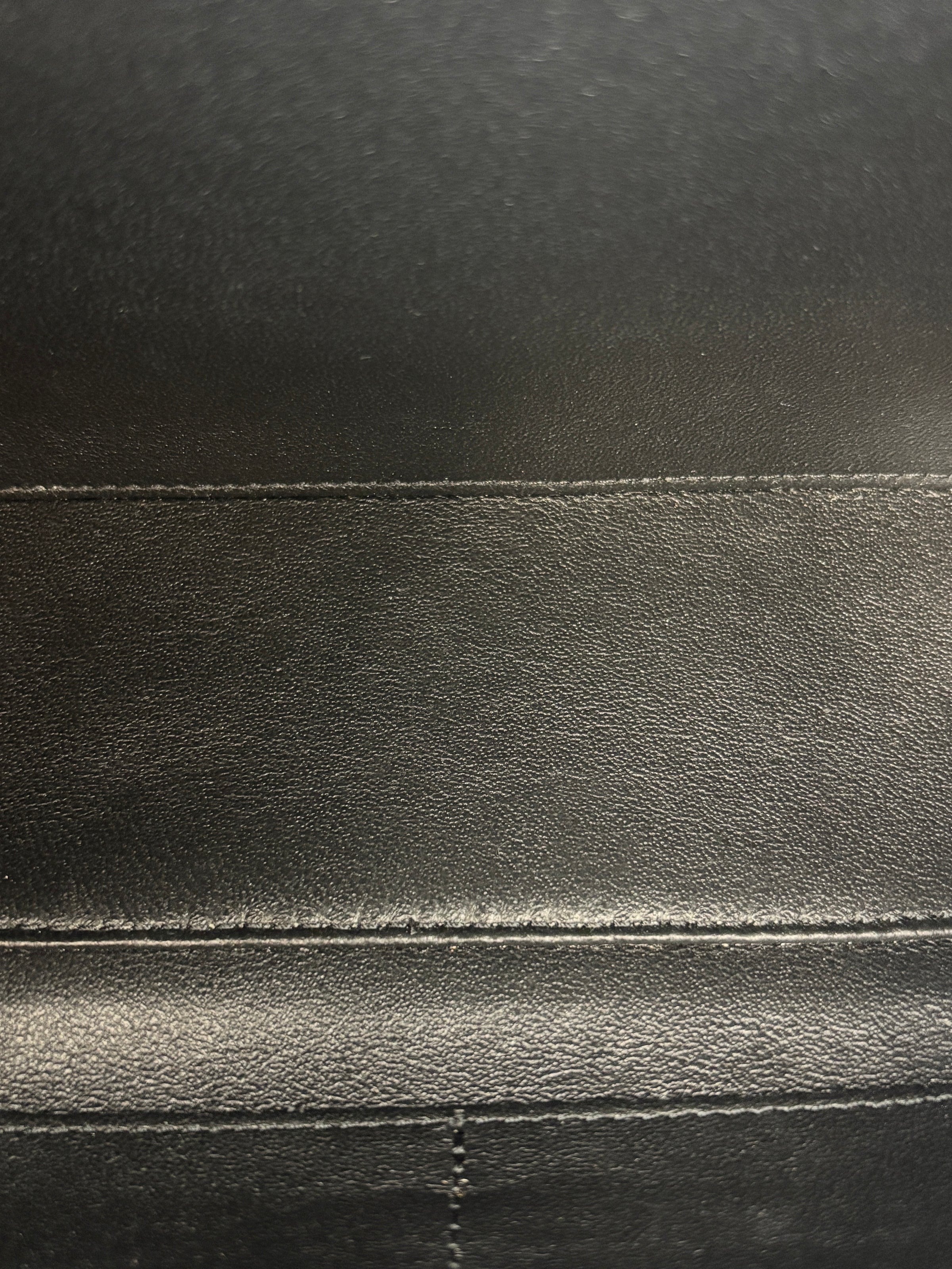 CC Filigree Vanity Case in Beige/Black Caviar Leather AGHW